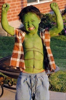 costume di carnevale di hulk