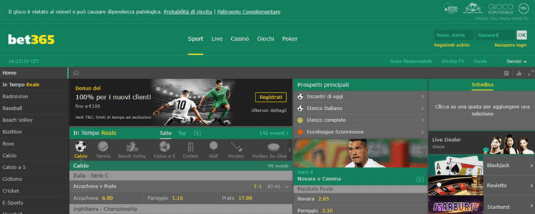 bet 365 homepage