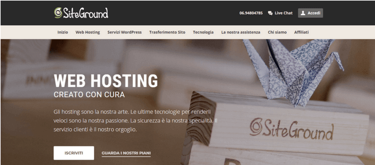 homepage siteground