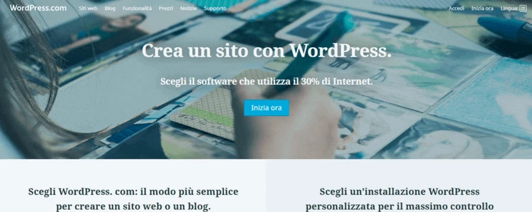 wordpress homepage
