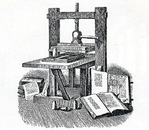 Torchio tipografico stampante